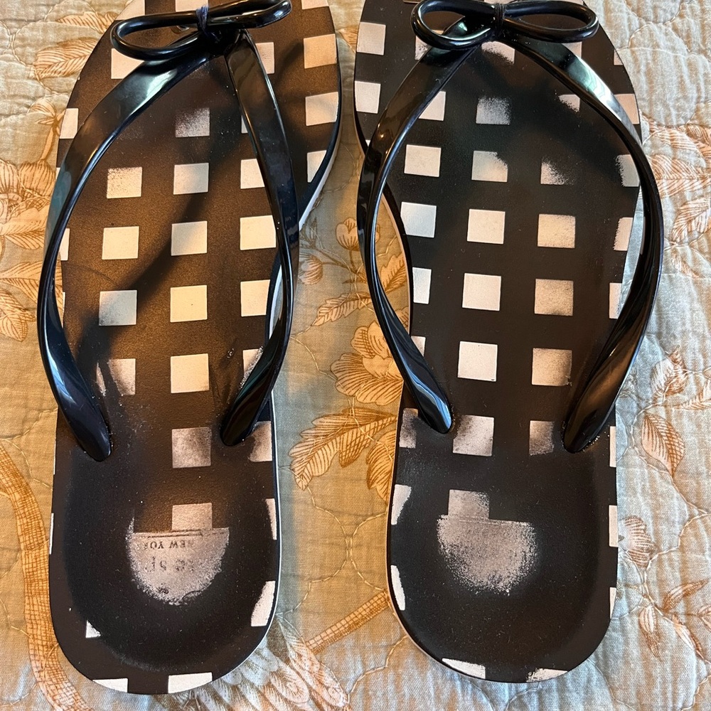 Kate Spade Black and White Sandals